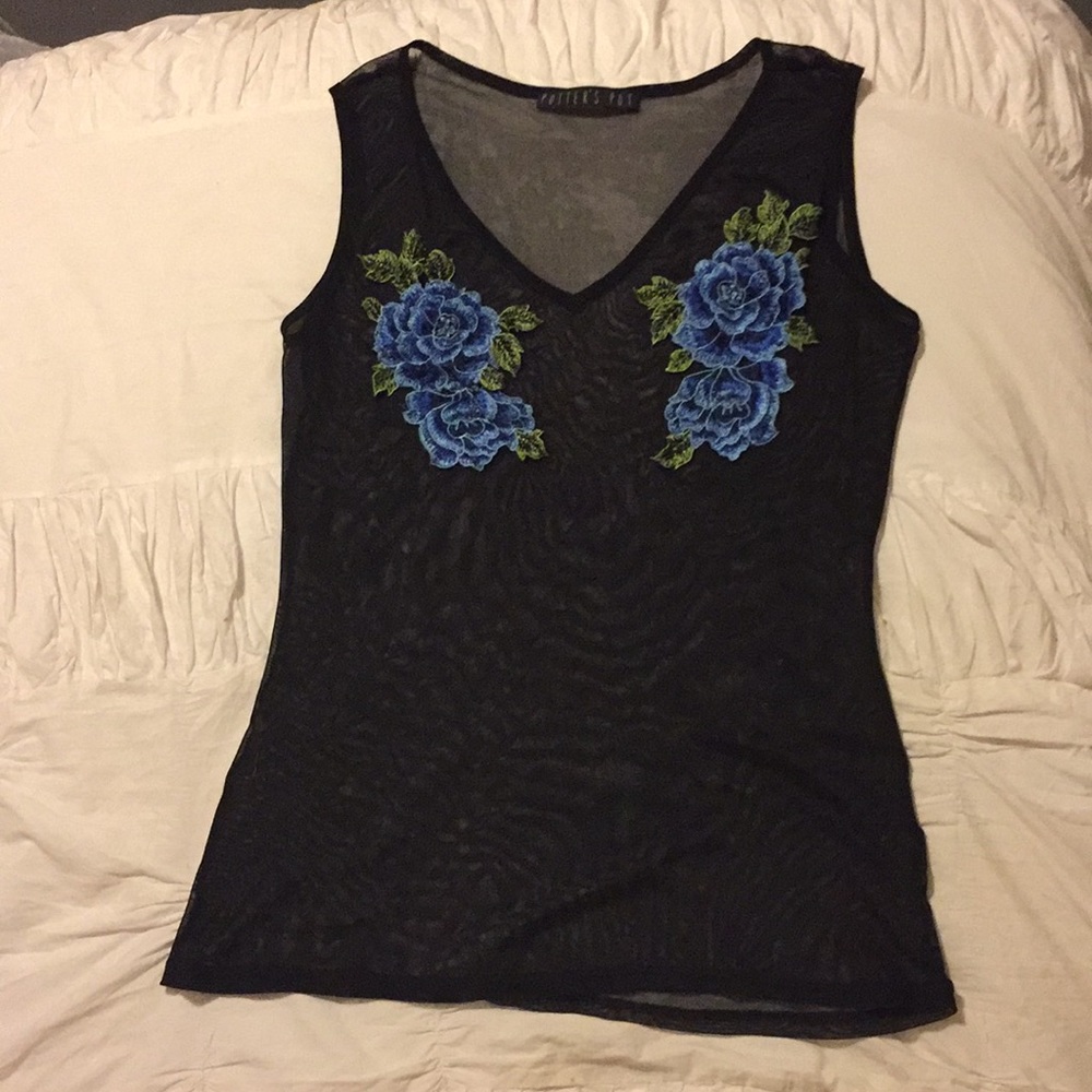 Sheer Floral Top